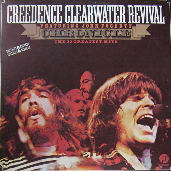 Creedence Clearwater Revival Featuring John Fogerty : Chronicle (The 20 Greatest Hits) (2xLP, Comp, RE, Gat)