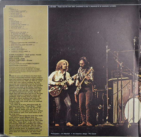 Creedence Clearwater Revival Featuring John Fogerty : Chronicle (The 20 Greatest Hits) (2xLP, Comp, RE, Gat)