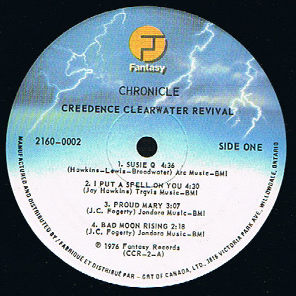 Creedence Clearwater Revival Featuring John Fogerty : Chronicle (The 20 Greatest Hits) (2xLP, Comp, RE, Gat)