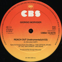 Giorgio Moroder Featuring Paul Engemann : Reach Out (12", Maxi)