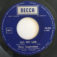 New Inspiration : All My Life  / Happy Charly Madman (7", Single)