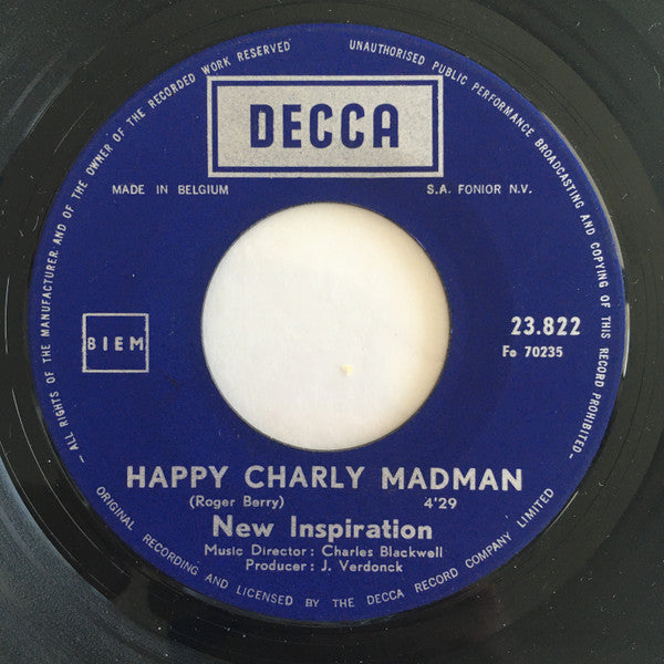 New Inspiration : All My Life  / Happy Charly Madman (7", Single)