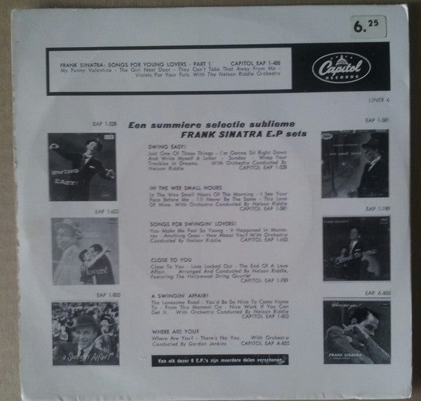 Frank Sinatra : Songs For Young Lovers (Part 1) (7", EP)