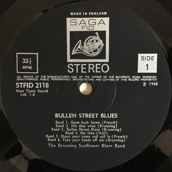 Brunning Sunflower Blues Band : Bullen St. Blues (LP, Album)