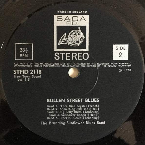 Brunning Sunflower Blues Band : Bullen St. Blues (LP, Album)
