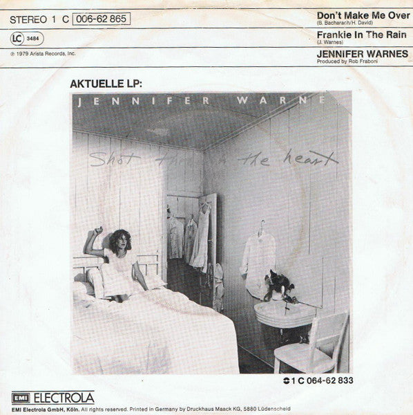 Jennifer Warnes : Don't Make Me Over (7", Single)