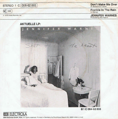 Jennifer Warnes : Don't Make Me Over (7", Single)