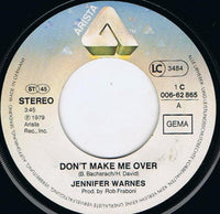 Jennifer Warnes : Don't Make Me Over (7", Single)