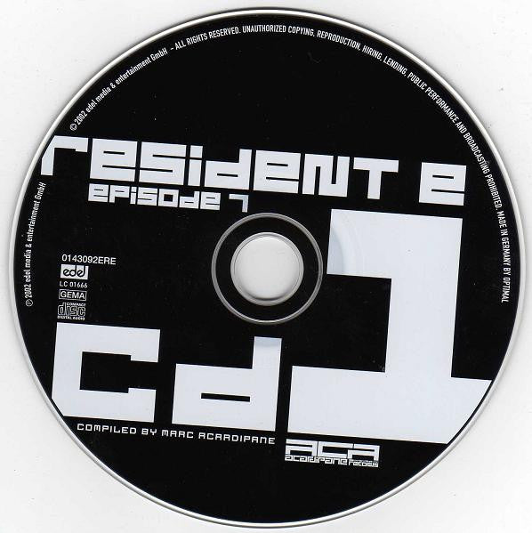 Various : Resident E - The Best In Hardcore, Gabber & Rave! - Episode 7 (2xCD, Comp)