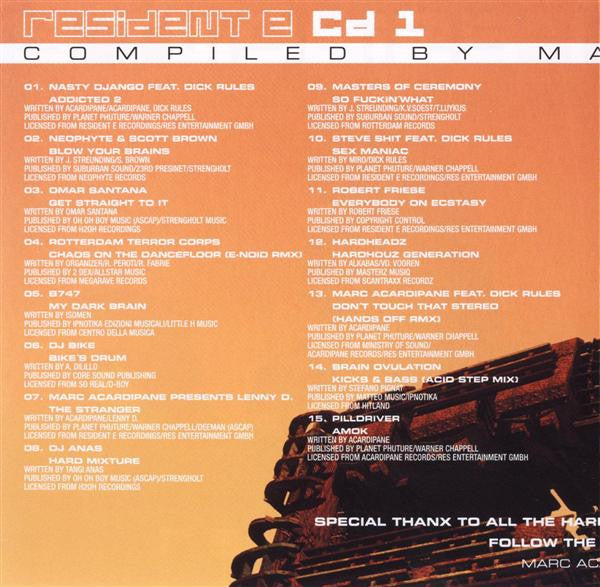 Various : Resident E - The Best In Hardcore, Gabber & Rave! - Episode 7 (2xCD, Comp)