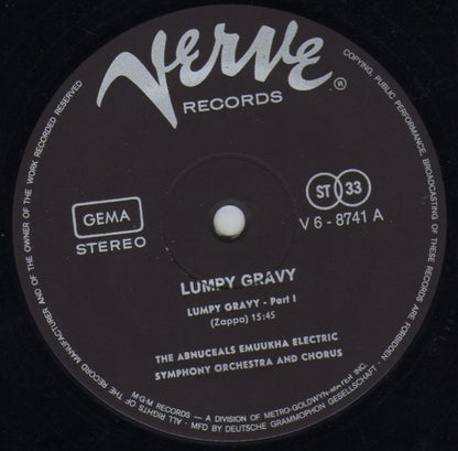 Francis Vincent Zappa* / Abnuceals Emuukha Electric Orchestra & Chorus* : Lumpy Gravy (LP, Album)