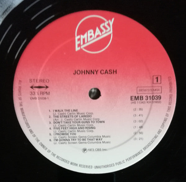 Johnny Cash : Johnny Cash (LP, Comp)