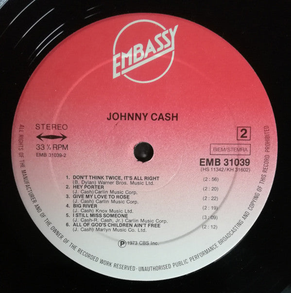 Johnny Cash : Johnny Cash (LP, Comp)