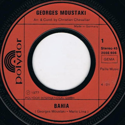 Moustaki* : Bahia / Cantique (7", Single)