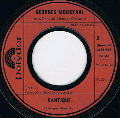 Moustaki* : Bahia / Cantique (7", Single)
