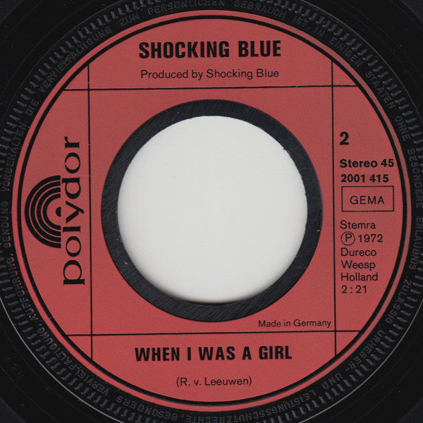 Shocking Blue : Eve And The Apple (7", Single)