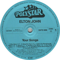 Elton John : Your Songs (Die Grosse Edition Seiner Romantischen Welthits) (LP, Comp)