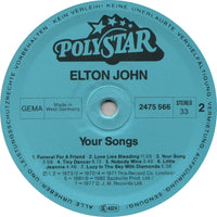 Elton John : Your Songs (Die Grosse Edition Seiner Romantischen Welthits) (LP, Comp)