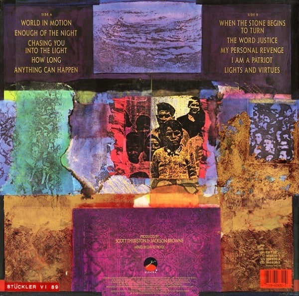 Jackson Browne : World In Motion (LP, Album)