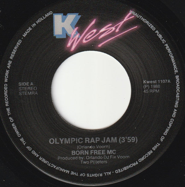Born Free MC : Olympic Rap Jam (7")