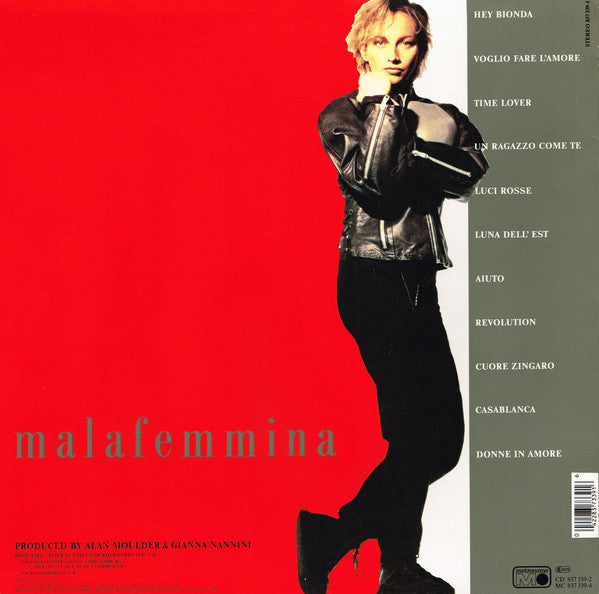 Gianna Nannini : Malafemmina (LP, Album)
