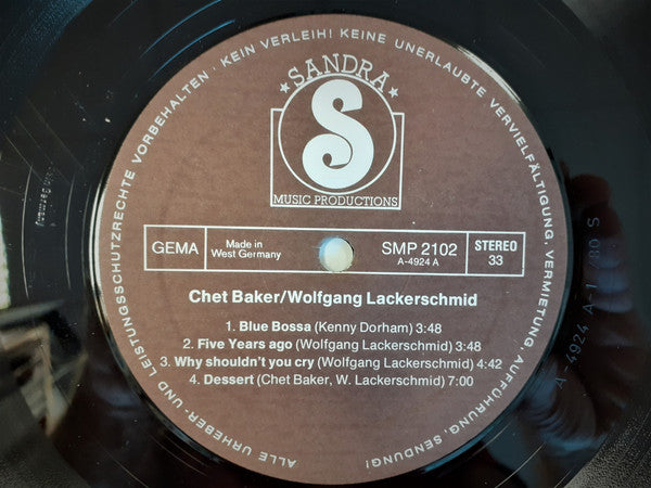 Chet Baker / Wolfgang Lackerschmid : Ballads For Two (LP, Album)