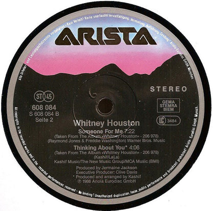 Whitney Houston : Greatest Love Of All (12", Maxi)