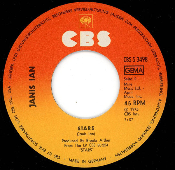Janis Ian : At Seventeen (7", Single)