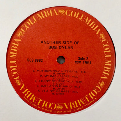 Bob Dylan : Another Side Of Bob Dylan (LP, Album, RE)