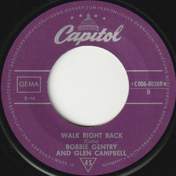 Bobbie Gentry & Glen Campbell : All I Have To Do Is Dream (7", Single)