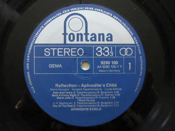 Aphrodite's Child : Reflection (LP, Comp)