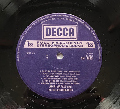 John Mayall And The Bluesbreakers* : A Hard Road (LP, Album, RE, Vio)