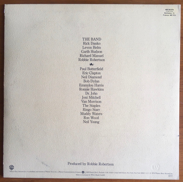 The Band : The Last Waltz (3xLP, Album, RE, RP, RSA)