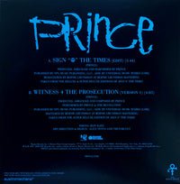 Prince : Sign "O" The Times / Witness 4 The Prosecution (Version 1) (7", Single)