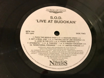 S.O.D.* : Live At Budokan (LP, Album)