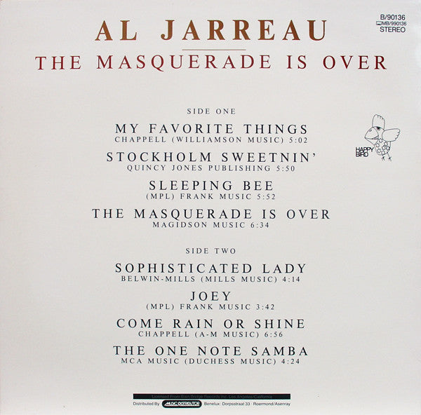 Al Jarreau : The Masquerade Is Over (LP, Album)