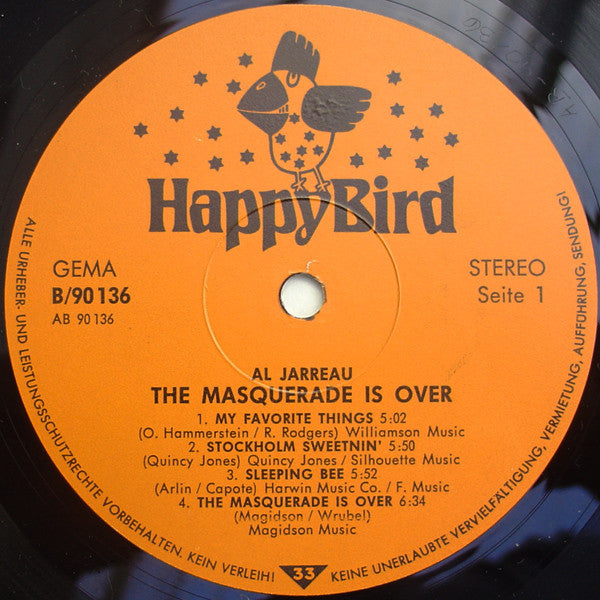 Al Jarreau : The Masquerade Is Over (LP, Album)