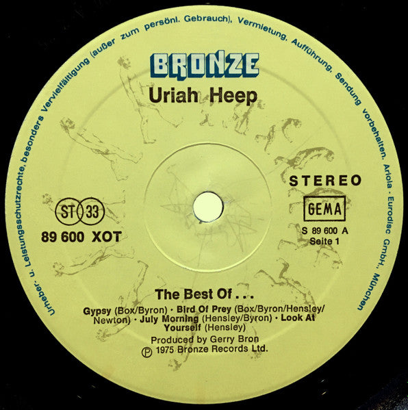 Uriah Heep : The Best Of... (LP, Comp)