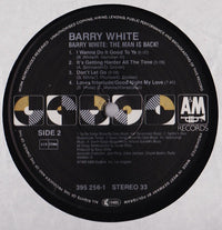 Barry White : Barry White: The Man Is Back! (LP, Album)