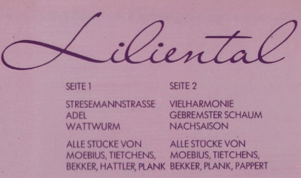 Liliental : Liliental (LP, Album)