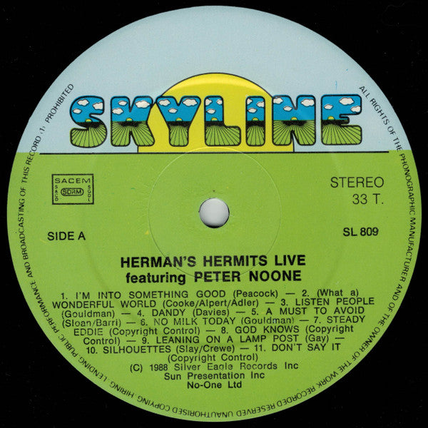 Herman's Hermits Featuring Peter Noone* : Live (LP, Album)