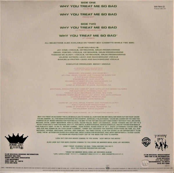 Club Nouveau : Why You Treat Me So Bad (Remix) (12")