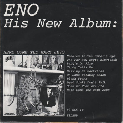Eno* : Seven Deadly Finns / Later On (7")