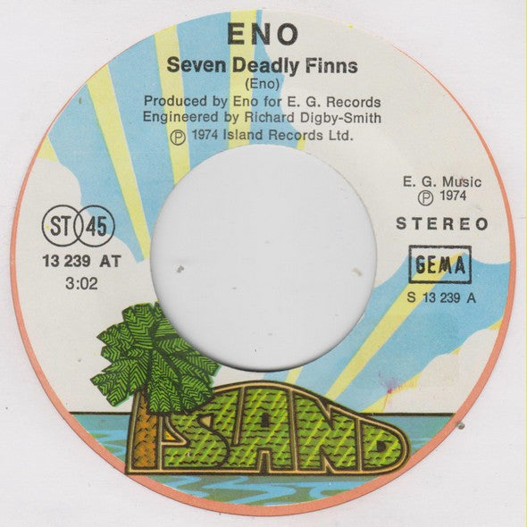 Eno* : Seven Deadly Finns / Later On (7")