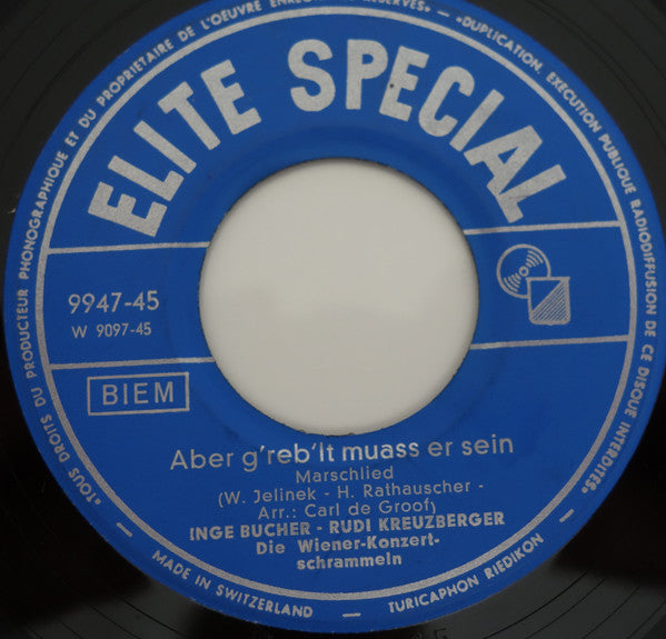 Inge Buchner - Rudi Kreuzberger : Der Narrische Kastanienbaum / Aber G'rebelt Muaß Er Sein (7", Single)