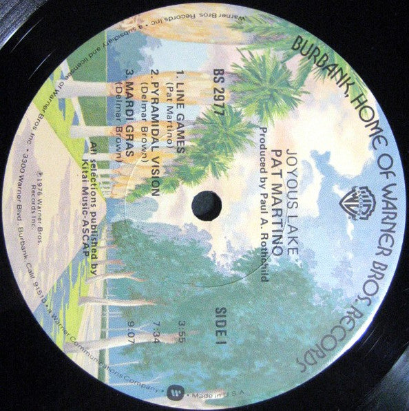 Pat Martino : Joyous Lake (LP, Album)