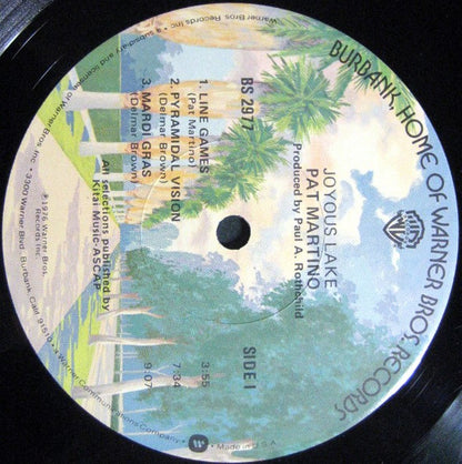 Pat Martino : Joyous Lake (LP, Album)