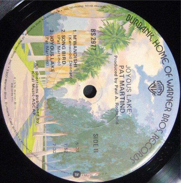 Pat Martino : Joyous Lake (LP, Album)