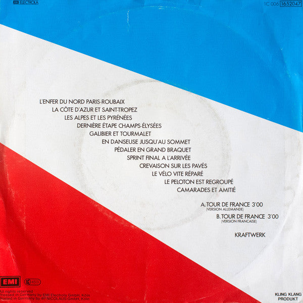 Kraftwerk : Tour De France (7", Single)