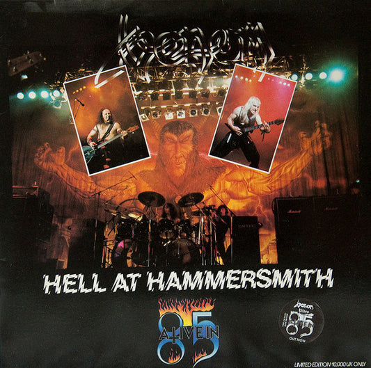 Venom (8) : Hell At Hammersmith EP (12", EP, Ltd)